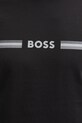 Бавовняна кофта лаунж BOSS чорний 50535854