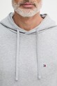 Tommy Hilfiger μπλούζα με κουκούλα ανδρική βαμβακερή MW0MW37235 γκρί