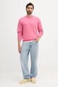 Bavlněná mikina Tommy Hilfiger MW0MW37237 růžová SS25