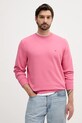 Tommy Hilfiger bluza bawełniana różowy MW0MW37237