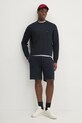 Tommy Hilfiger bluza bawełniana MW0MW37237 granatowy SS25