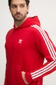 Mikina adidas Originals 3-Stripes červená IR9868