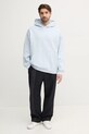 Хлопковая кофта adidas Originals Essential JD3300 голубой SS25