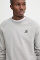 adidas Originals pamut melegítőfelső Essential szürke JD2413