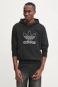 Хлопковая кофта adidas Originals OUTL TREF HDY JP1079 чёрный SS25