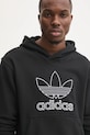 Хлопковая кофта adidas Originals OUTL TREF HDY чёрный JP1079