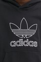 Хлопковая кофта adidas Originals OUTL TREF HDY JP1079 чёрный