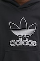 Хлопковая кофта adidas Originals OUTL TREF HDY JP1079 чёрный