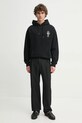 Хлопковая кофта Drôle de Monsieur Le Hoodie Vase F.HO174.CO127.BL чёрный SS25