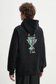 Одежда Хлопковая кофта Drôle de Monsieur Le Hoodie Vase F.HO174.CO127.BL чёрный