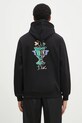 Odzież Drôle de Monsieur bluza bawełniana Le Hoodie Vase F.HO174.CO127.BL czarny