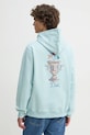Drôle de Monsieur bluza bawełniana Le Hoodie Vase F.HO174.CO127.LBE turkusowy SS25