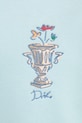 Drôle de Monsieur bluza bawełniana Le Hoodie Vase F.HO174.CO127.LBE turkusowy