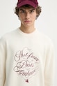 Îmbrăcăminte Drôle de Monsieur pulover de lana Le Pull Slogan Vignes F.PO178.WO023.CM bej