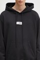 Bavlnená mikina MM6 Maison Margiela čierna SH0GU0018