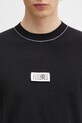 Μάλλινο πουλόβερ MM6 Maison Margiela μαύρο SH0HL0017