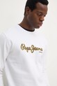 Хлопковая кофта Pepe Jeans DORIAN CREW белый PM582757