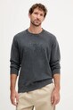 Bavlněná mikina Pepe Jeans DARIUS CREW bez kapuce šedá PM582760