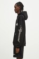 Represent felpa in cotone Raceway Hoodie MLM41062.01 nero SS25