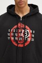 MM6 Maison Margiela felpa in cotone nero SH2GU0017