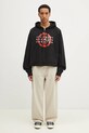 Хлопковая кофта MM6 Maison Margiela SH2GU0017 чёрный