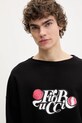 Bavlněná mikina Fiorucci Curly Lollipop Logo Relaxed Fit Sweatshirt černá U02SPSCR188CJ05BK02