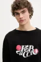 Fiorucci hanorac de bumbac Curly Lollipop Logo Relaxed Fit Sweatshirt negru U02SPSCR188CJ05BK02