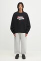 Fiorucci felpa in cotone Curly Lollipop Logo Relaxed Fit Sweatshirt U02SPSCR188CJ05BK02 nero