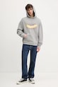 Bavlnená mikina Fiorucci Banana Sound Print Relaxed Fit Hoodie U02SPSHO092CJ05GY01 sivá SS25
