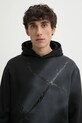 Heliot Emil felpa in cotone grigio SS25.M.08.072.BLK01