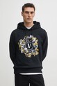 Versace Jeans Couture hanorac de bumbac 78GAIC01.CF00C negru
