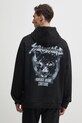 Odzież Versace Jeans Couture bluza bawełniana 78GAIC04.CF00C czarny
