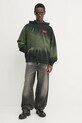 Diesel bluză S-BOXT-HOOD-R2 SWEAT-SHIRT A16123.0SLBP verde SS25