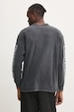 Ρούχα Βαμβακερή μπλούζα με μακριά μανίκια PURPLE BRAND TEXTURED JERSEY LS TEE P204.JWGW125 γκρί