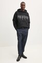Хлопковая кофта PURPLE BRAND HWT FLEECE PO HOODY P401.HBGD125 чёрный SS25