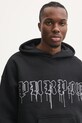 PURPLE BRAND hanorac de bumbac HWT FLEECE PO HOODY negru P401.HBGD125