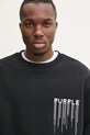 Бавовняна кофта PURPLE BRAND HWT FLEECE CREWNECK чорний P402.HBWD125