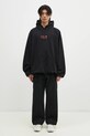 Суичър VETEMENTS Oval Logo Cropped Boxy черен UA66HD600BR