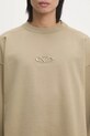 VETEMENTS felpa Oval Logo Cropped Boxy beige UA66CW600T