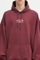 Mikina VETEMENTS Oval Logo Cropped Boxy UA66HD600R burgundské