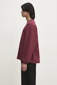 Dukserica VETEMENTS Oval Logo Cropped Boxy UA66CW600R bordo SS25