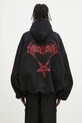 Clothing VETEMENTS sweatshirt Death Metal Cropped Boxy UA66HD620BR black