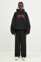 VETEMENTS sweatshirt Death Metal Cropped Boxy UA66HD620BR black