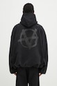 Oblečenie Bavlnená mikina VETEMENTS Double Anarchy Cropped Boxy UA66HD630B čierna