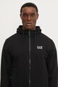 Бавовняна кофта EA7 Emporio Armani чорний PJVRZ.8NPM33