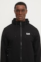 EA7 Emporio Armani hanorac de bumbac negru PJVRZ.8NPM33