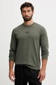 EA7 Emporio Armani bluza bawełniana zielony PJVRZ.8NPM30