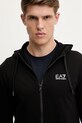 EA7 Emporio Armani hanorac de bumbac negru AF13512.7M000568