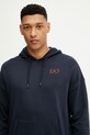 Bavlnená mikina EA7 Emporio Armani tmavomodrá AF12451.7M000105