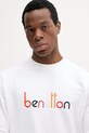 United Colors of Benetton bluza bawełniana biały 3FWYU109S